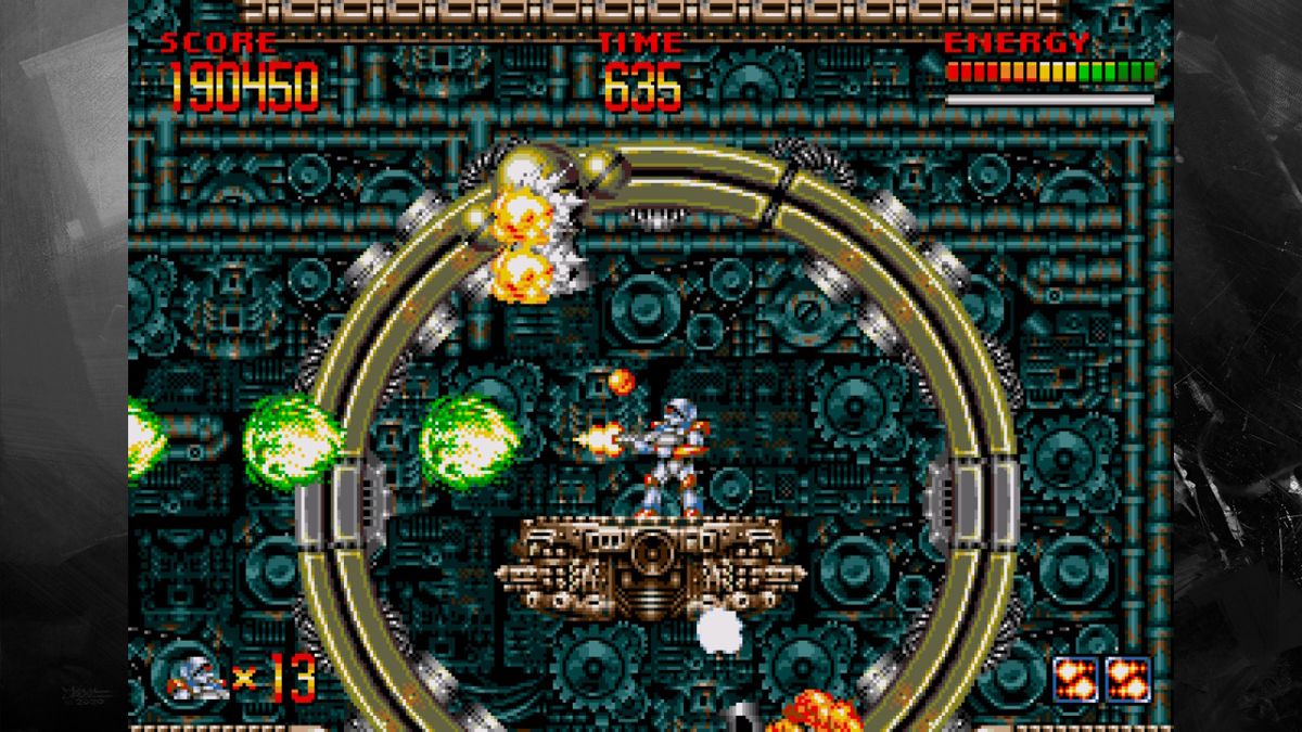 Turrican Flashback back cover for Playstation 4